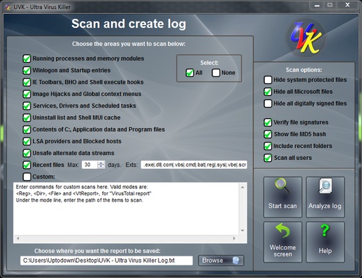 UVK - Ultra Virus Killer screenshot 1