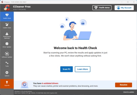 CCleaner screenshot 1