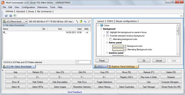 Multicommander screenshot 1