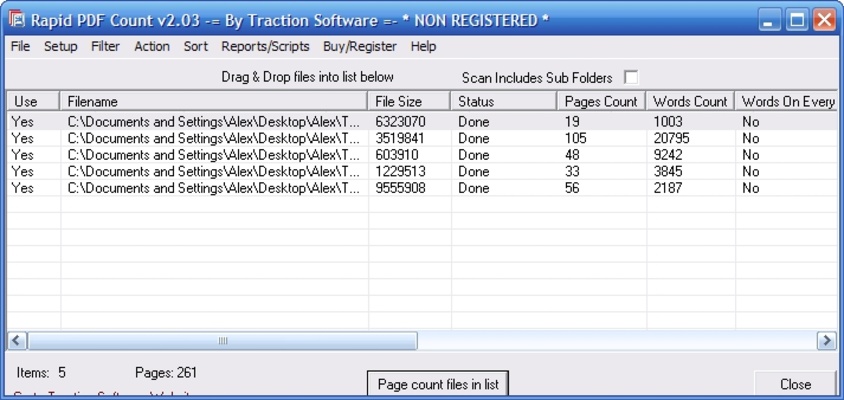 Rapid PDF Count screenshot 1