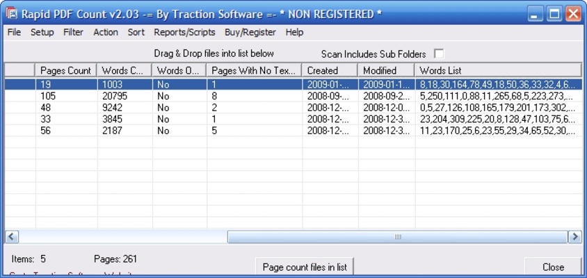 Rapid PDF Count screenshot 1