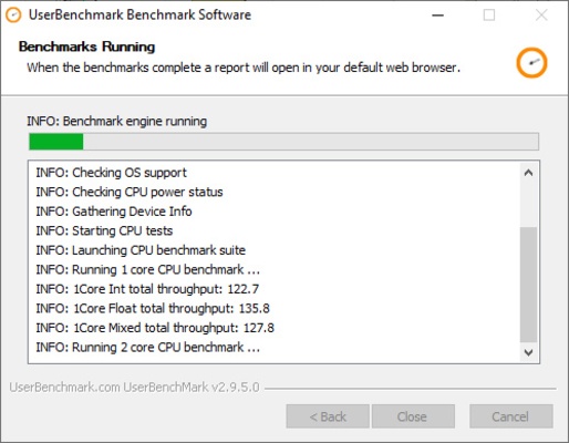UserBenchmark screenshot 1