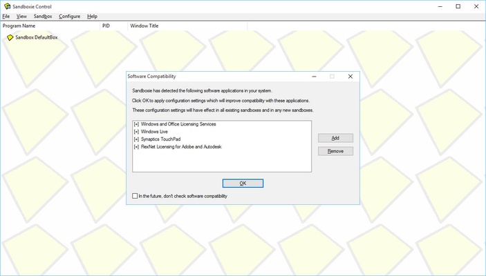 Sandboxie screenshot 1