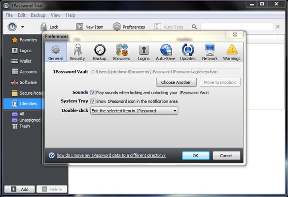 1Password screenshot 1