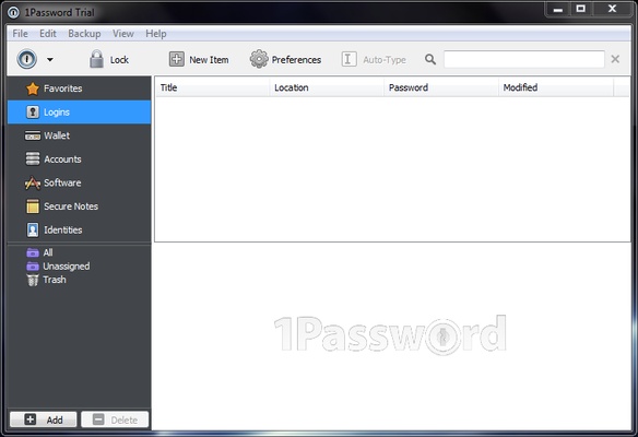 1Password screenshot 1