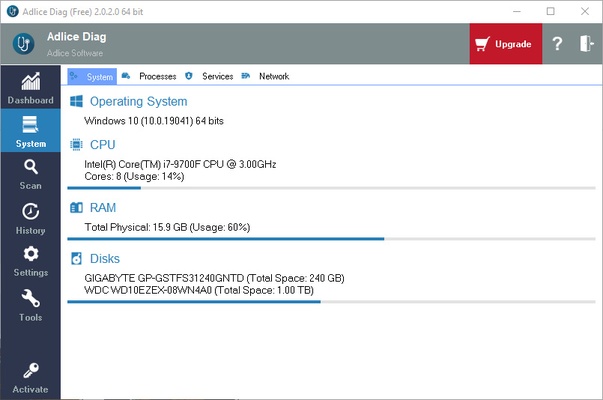 Adlice Diag screenshot 1