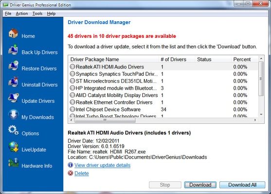 Driver Genius Professional screenshot 1