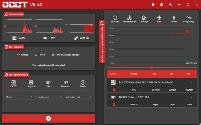 OCCT: OverClock Checking Tool screenshot 1