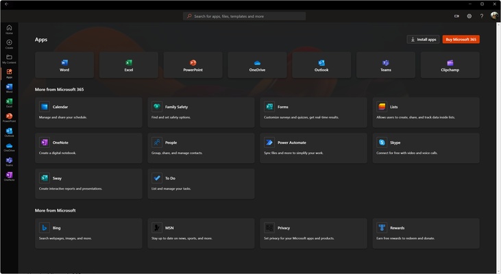 Microsoft 365 (Office) (UWP) screenshot 1