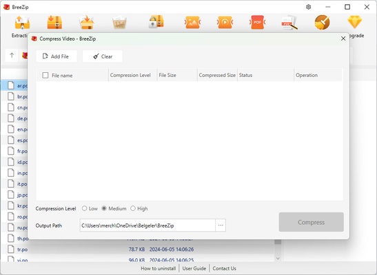 BreeZip screenshot 1