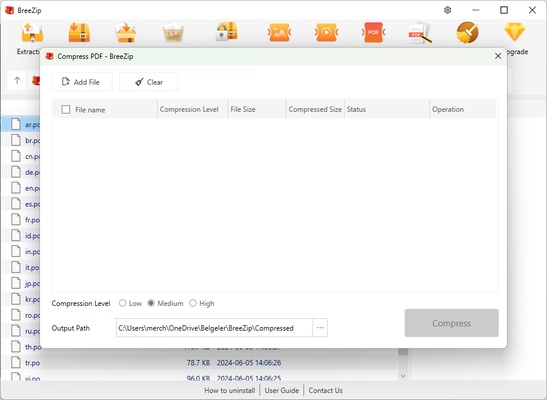 BreeZip screenshot 1