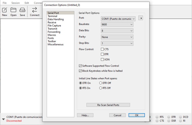 CoolTerm screenshot 1