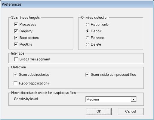 Trellix Stinger screenshot 1