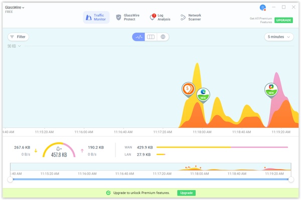 GlassWire screenshot 1
