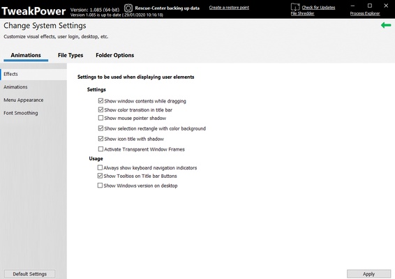 TweakPower screenshot 1