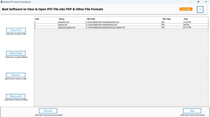 EmailProHelp PST Viewer Tool screenshot 1