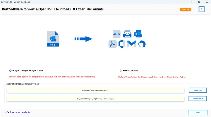 EmailProHelp PST Viewer Tool screenshot 1