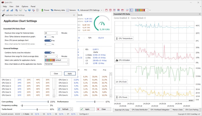 Quick CPU screenshot 1