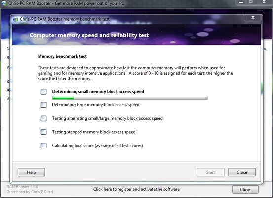 ChrisPC RAM Booster screenshot 1