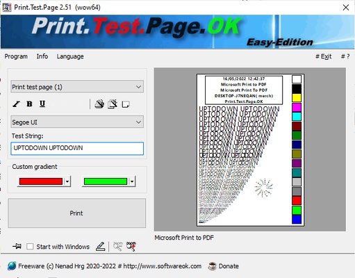 Print.Test.Page.OK screenshot 1
