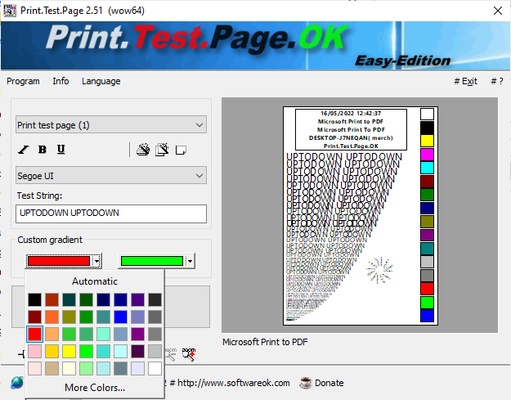 Print.Test.Page.OK screenshot 1