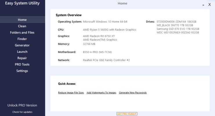 Easy System Utility screenshot 1