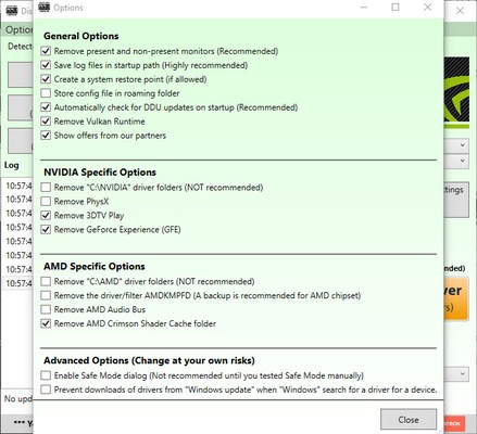 Display Driver Uninstaller (DDU) screenshot 1