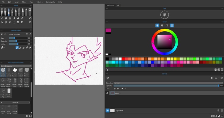 Rebelle screenshot 1