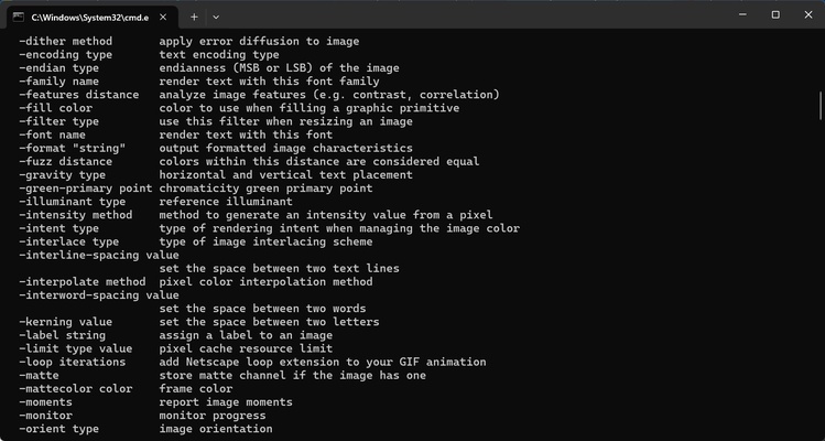 ImageMagick screenshot 1
