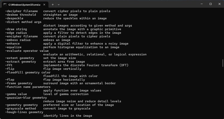ImageMagick screenshot 1