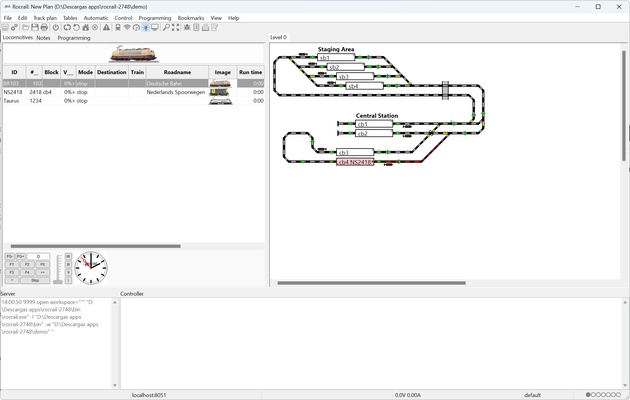 Rocrail screenshot 1