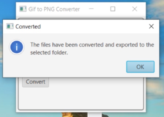 Sample Gif to PNG Converter screenshot 1