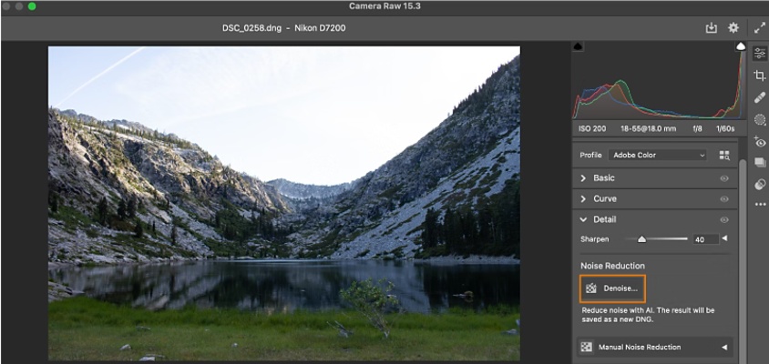 Adobe Camera Raw screenshot 1