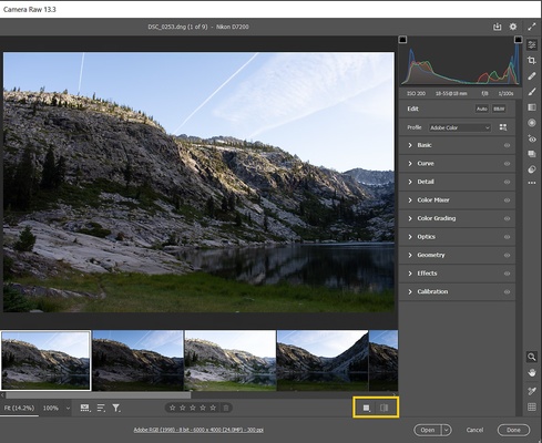Adobe Camera Raw screenshot 1