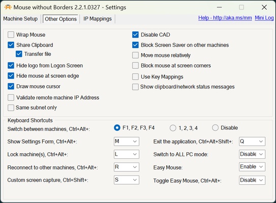 Mouse without Borders screenshot 1