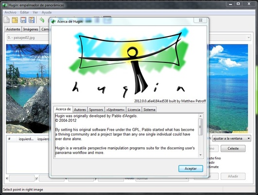 Hugin screenshot 1