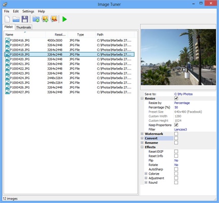 Image Tuner screenshot 1