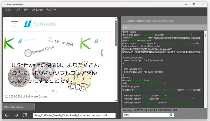 Fox Code Editor screenshot 1