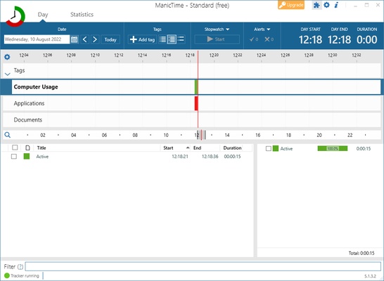 ManicTime screenshot 1