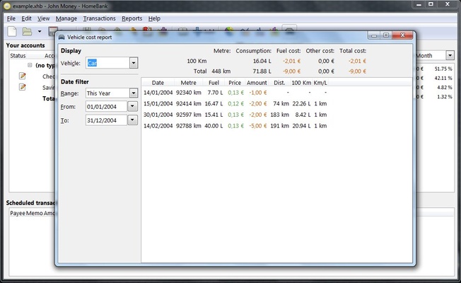 HomeBank screenshot 1