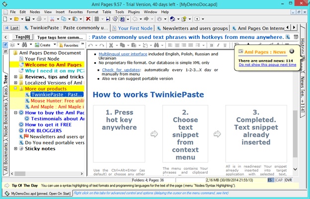 Aml Pages screenshot 1
