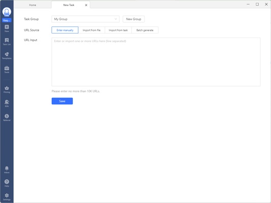 Octoparse screenshot 1