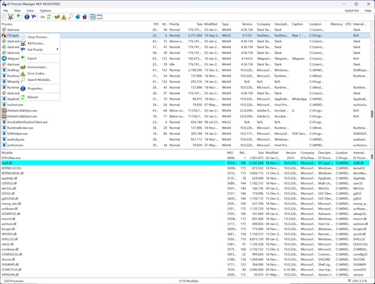 EF Process Manager screenshot 1
