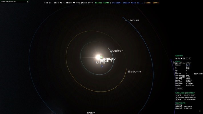 Gaia Sky screenshot 1
