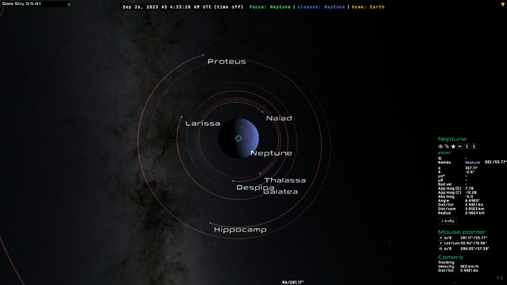 Gaia Sky screenshot 1