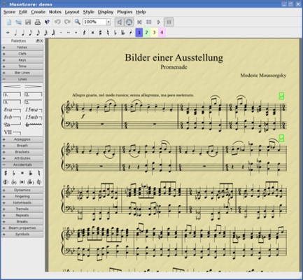 MuseScore screenshot 1