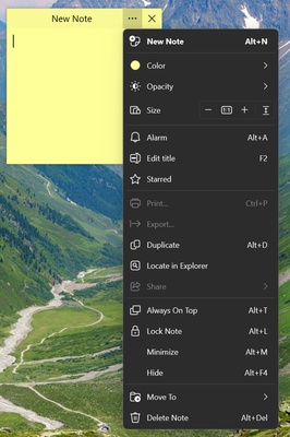 Simple Sticky Notes screenshot 1