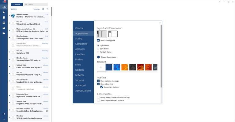 Mailbird screenshot 1