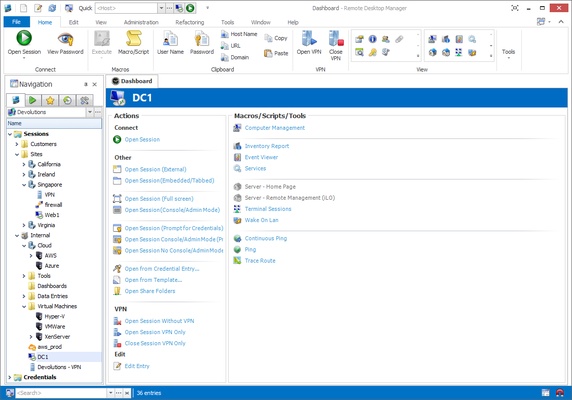 Remote Desktop Manager screenshot 1