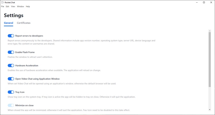 Rocket.Chat screenshot 1